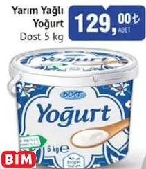 DOST YARIM YAĞLI YOĞURT DOST YARIM YAĞLI YOĞURT
